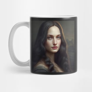 Mona Lisa Gorgeous Portrait Painting Mug